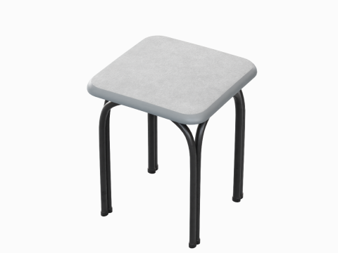 Steel Stool 03 Modello 3D