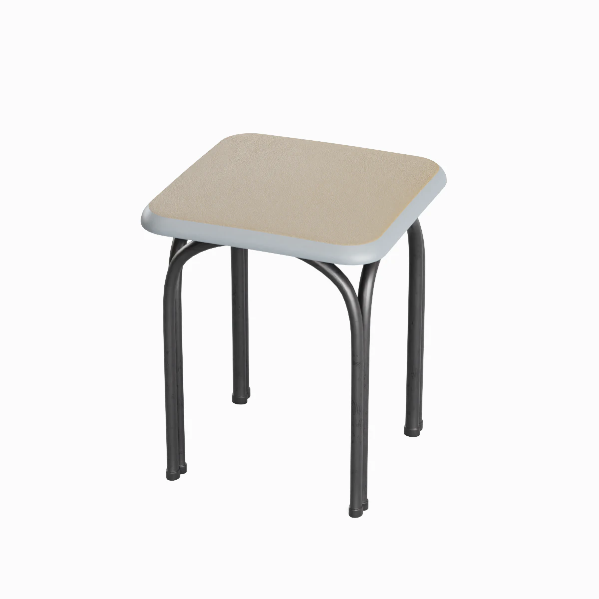 Steel Stool 04 3D Model .c4d .max .obj .3ds .fbx .stl .blend 