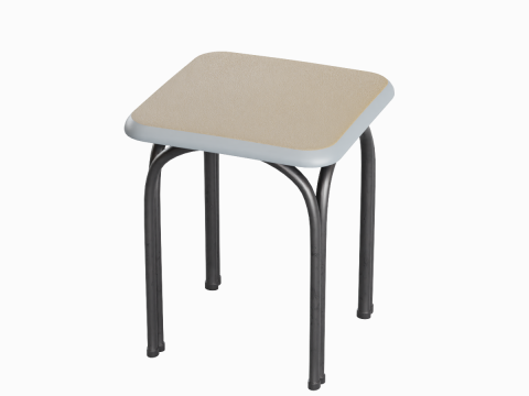 Steel Stool 04 3D Model