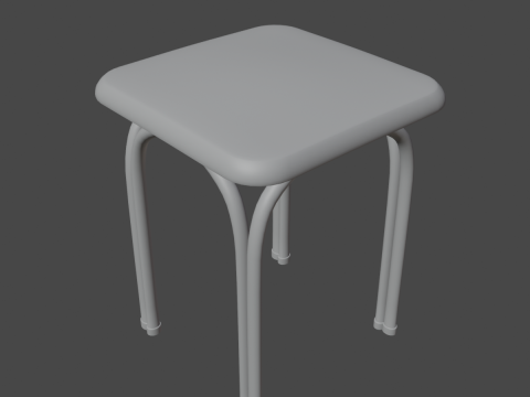 Steel Stool 04 Modèle 3D