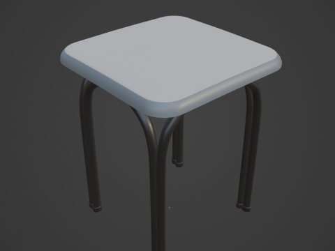 Steel Stool 05 Modello 3D