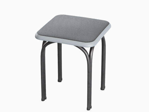 Steel Stool 06 3D Model