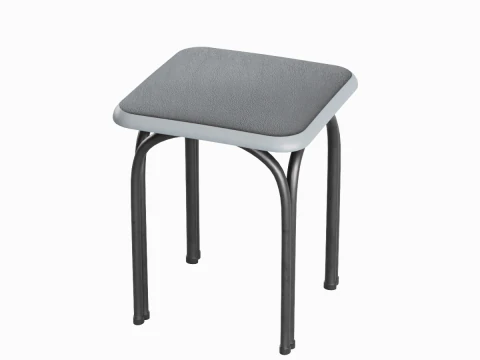 Steel Stool 06 3D Model