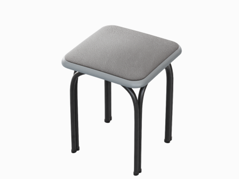 Steel Stool 06 3D Model