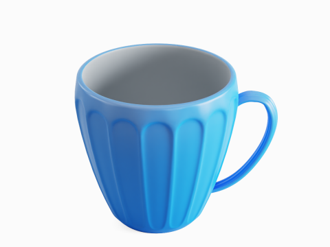 Tea Cup 01 3D Model