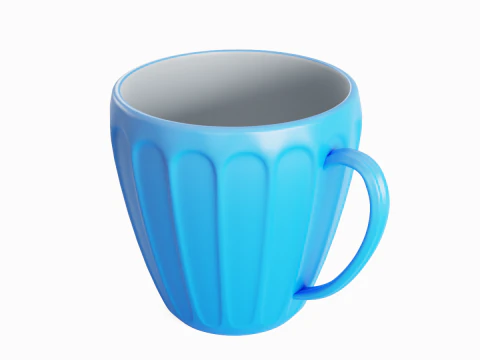 Tea Cup 01 3D Model