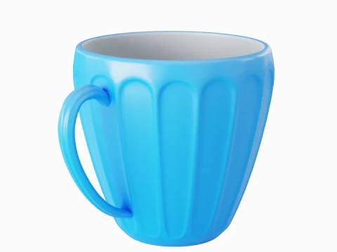 Tea Cup 01 3D Model