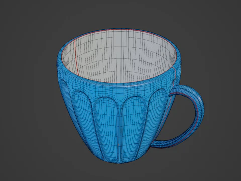 Tea Cup 01 3D Model