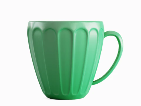 Tea Cup 02 3D Model