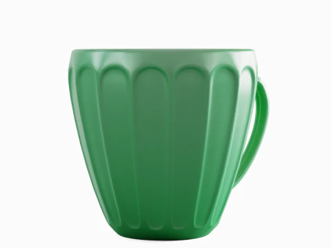 Tea Cup 02 3D Model