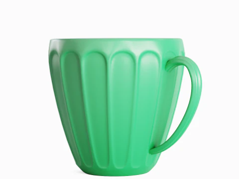 Tea Cup 02 3D Model
