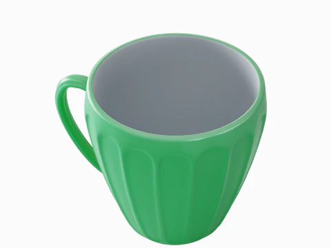 Tea Cup 02 3D Model
