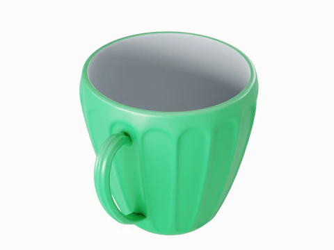 Tea Cup 02 3D Model