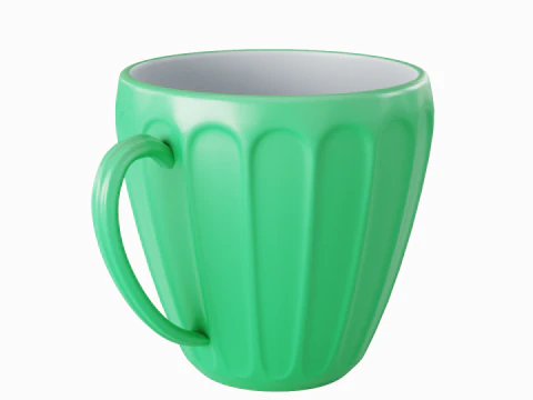 Tea Cup 02 3D Model