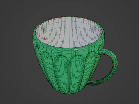 Tea Cup 02 3D Model