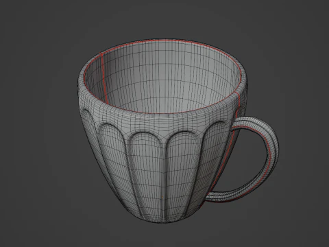 Tea Cup 05 3D Model