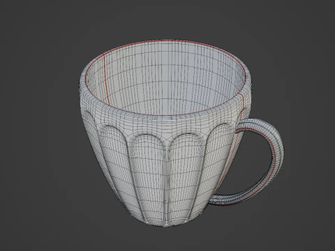 Tea Cup 06 3D Model