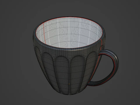Tea Cup 08 3D Model
