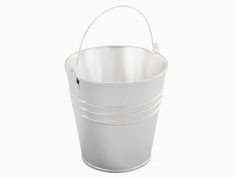 Balde de a&ccedil;o de alum&iacute;nio Modelo 3D