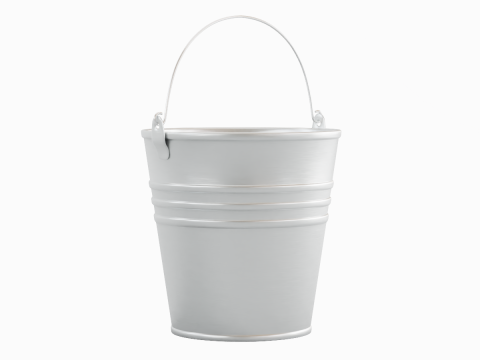 Iron Brushed Steel Bucket Model 3D
