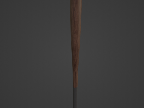 Baseball Bat B 02 3D Model