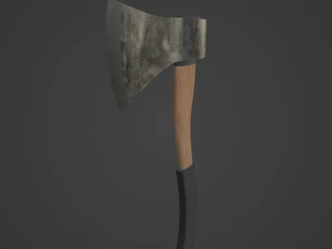 Ascia da campeggio 01 Modello 3D