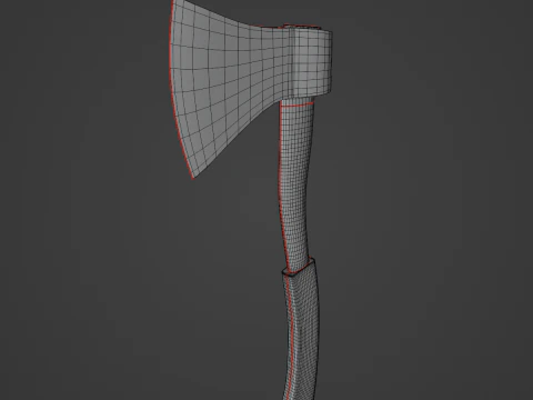 Camping Axe 02 3D Model