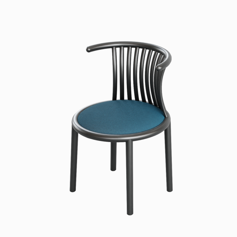 Curved Iron Chair B 01 Modelo 3D .c4d .max .obj .3ds .fbx .stl .blend