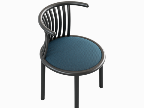 Curved Iron Chair B 01 Modelo 3D