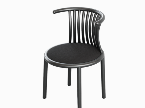 Curved Iron Chair B 02 Modèle 3D