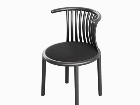 曲铁椅B 02 3D 模型