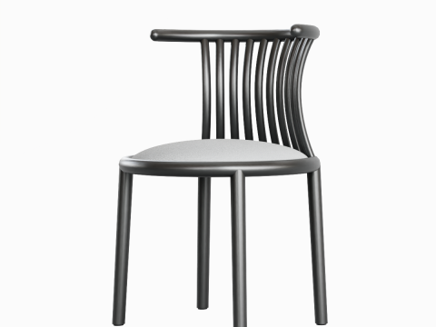 Curved Iron Chair B 03 3Dモデル
