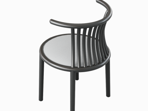 Curved Iron Chair B 03 3Dモデル