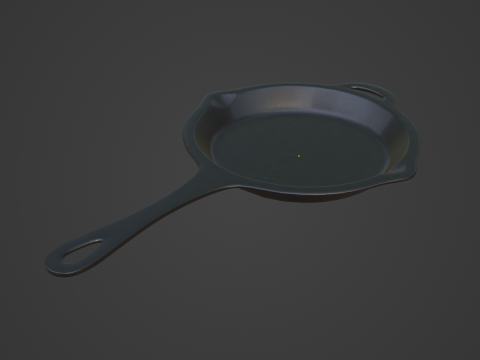 Frying Pan B 01 3D-Modell