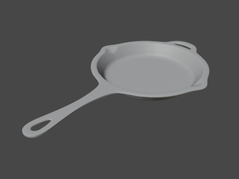 Frying Pan B 01 3D-Modell