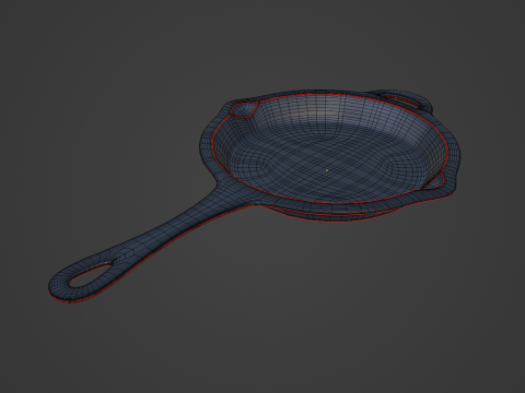 Frying Pan B 02 3D 모델