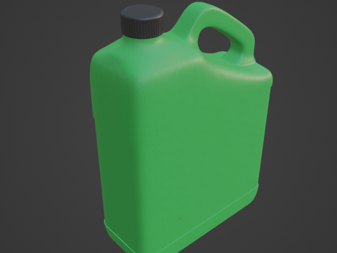 Grainy Plastic Canister 02 3D Model