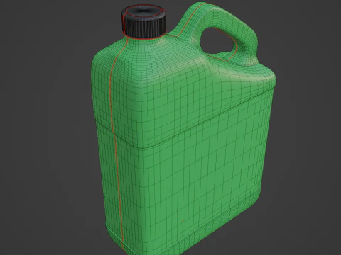 Grainy Plastic Canister 02 3D Model