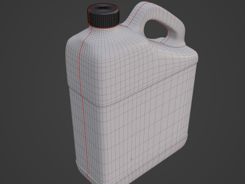 Grainy Plastic Canister 05 3D Model