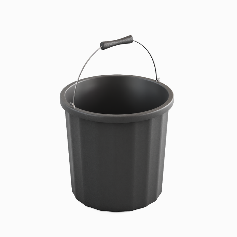 Industrial Plastic Bucket A 01 Model 3D .c4d .max .obj .3ds .fbx .stl .blend