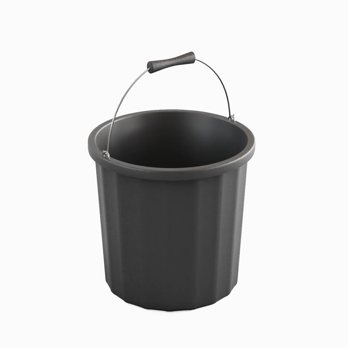 Industrial Plastic Bucket A 01 3D Model .c4d .max .obj .3ds .fbx .stl .blend