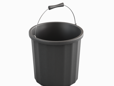 Industrial Plastic Bucket A 01 3D Model