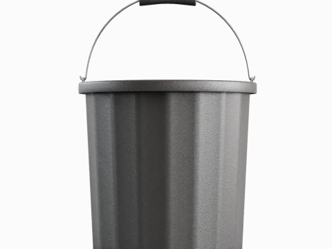 Industrial Plastic Bucket A 01 Model 3D