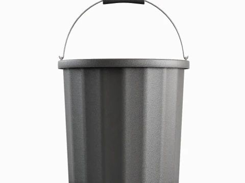 Industrial Plastic Bucket A 01 3D Model