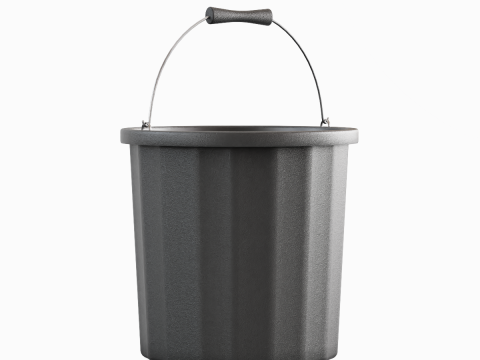 Industrial Plastic Bucket A 01 Model 3D