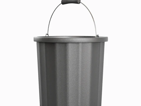 Industrial Plastic Bucket A 01 3D Model