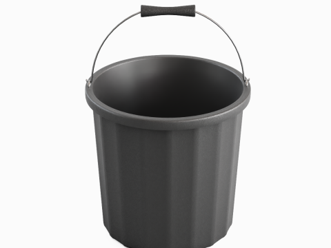 Industrial Plastic Bucket A 01 Model 3D