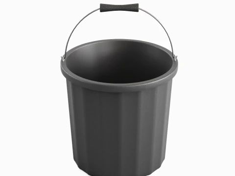 Industrial Plastic Bucket A 01 3D Model