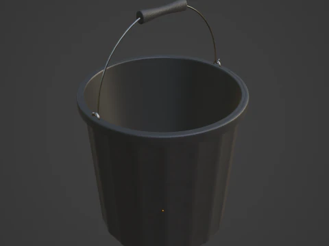 Industrial Plastic Bucket A 01 3D Model