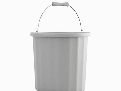 Industrial Plastic Bucket A 02 3D Model